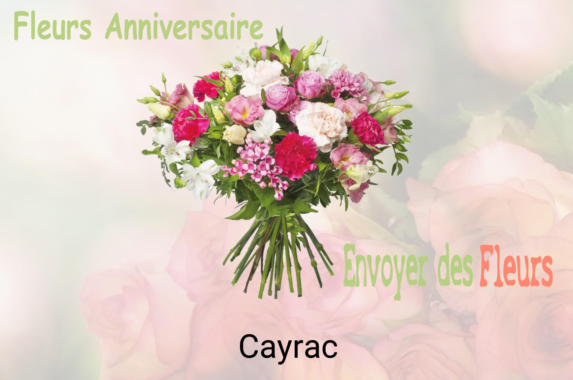 Bouquet de fleurs d’anniversaire livré à Cayrac