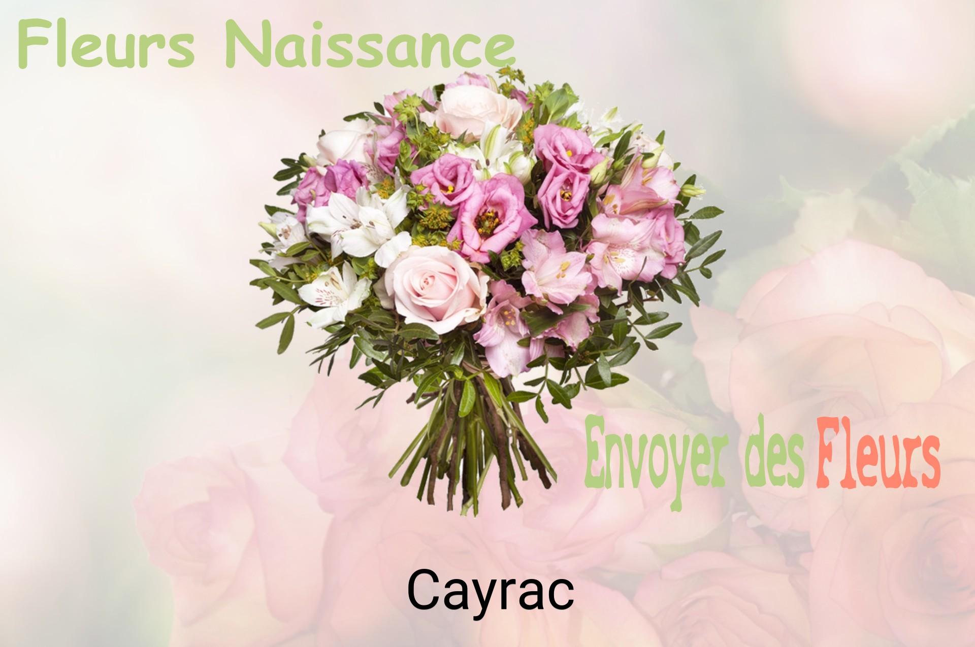 Bouquet de fleurs de naissance livré à Cayrac
